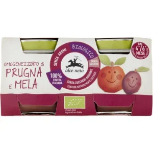 Alce nero, omogeneizzato di prugna e mela conf. 2×80 g
