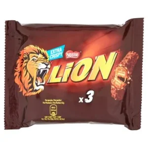 Lion, snack con wafer toffee e cereali ricoperti di cioccolato al latte conf. 3x42g